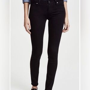 Paige Verdugo Ultra Skinny Women's Jeans Black Overdye Size 29